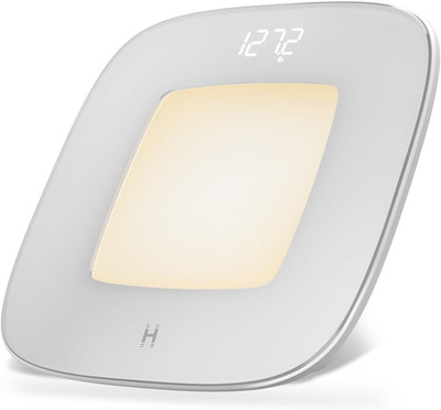 Digital Bathroom Scale, Motion-Sensing Ambient Center Illumination, Sleek Temper