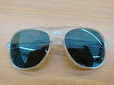 Vintage 80s Clear Aviator Sunglasses