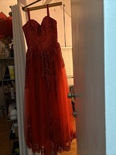 red quince/ sweet 16 dress with detached sleeves worn once
