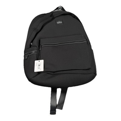NWT Alo Yoga Black Backpack One Size Detachable Pouch Gym Travel Laptop Bag