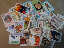 Collection lot 50 different stamps of Dominica
