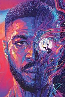638527 Kid Cudi Man On The Moon Iii Album Cover Hip Hop Rap Wall Decor Poster