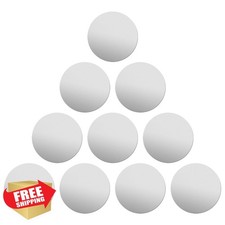 304 Stainless Steel Disc 2-3/8" Round Blank Plate, 1mm Thick, 10 Pcs