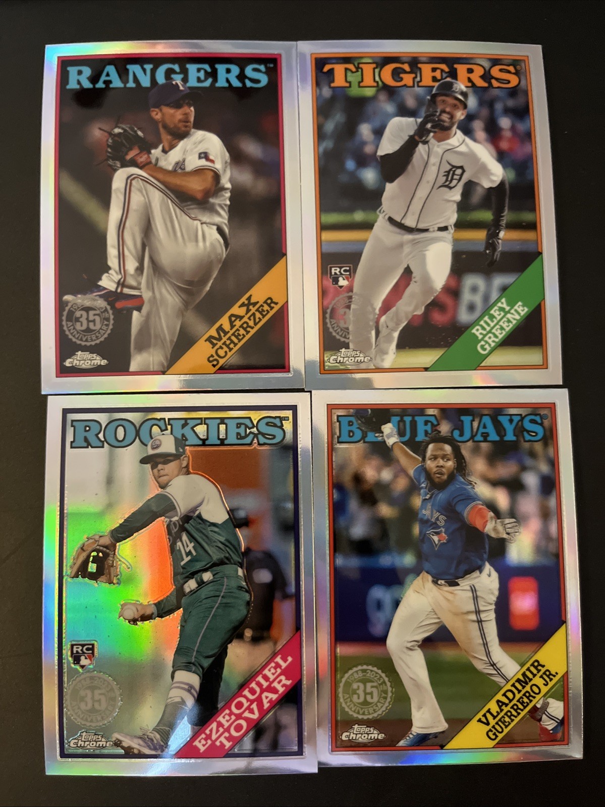 Topps Chrome 2023 - 1988 88BC-12, 88BC-9, 88CU-9, 88CU-7 4 Card Lot