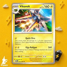 Vikavolt 26/84 Pitch Black Uncommon Pokemon TCG Card Game NM Art KEIICHIRO ITO