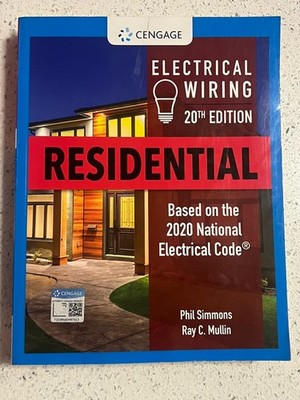 ELECTRICAL WIRING 20th Edition - Residential Paperback, by Cengage 