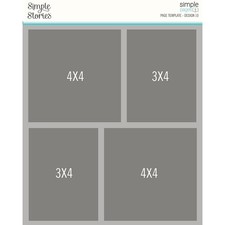 Simple Stories Simple Pages Page Template- 1 2-4"X4"  2-3"X4"