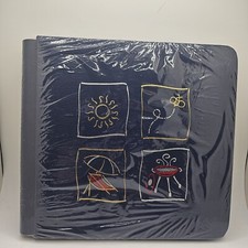 Creative Memories 7x7 Navy BBQ Summer Scrapbook Album With 12 White Pages Sealed