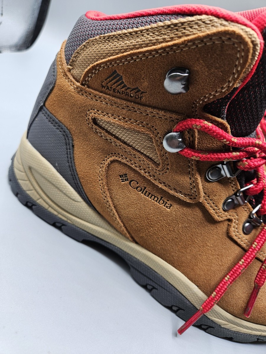 Botas De Senderismo Columbia Newton Ridge Plus Amped Para Mujer - Impermeables, Suela Omni-Grip, Talla 11 Ancha, Color Rojo Montaña