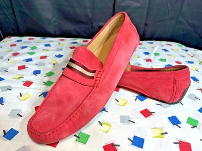 Bally WABLER Red Suede Mens Driver Shoes - Sz. 13 D | eBay