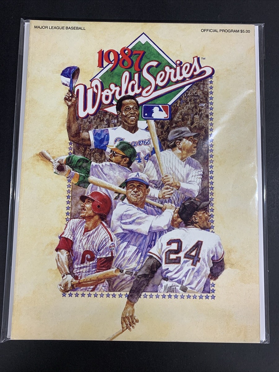 1987 World Series MLB Official Program Minnesota Twins vs St Louis