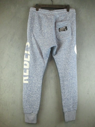Diesel Jeans Joggers Boys 16 Blue Heather Embroidered Rebels Sweatpants Hipster - Picture 7 of 18