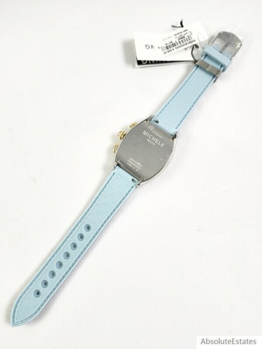 NEW Michele Releve Sport Two Tone Gold Silver Watch Blue Silicone MWW19C000002 - 第 6/6 張圖片