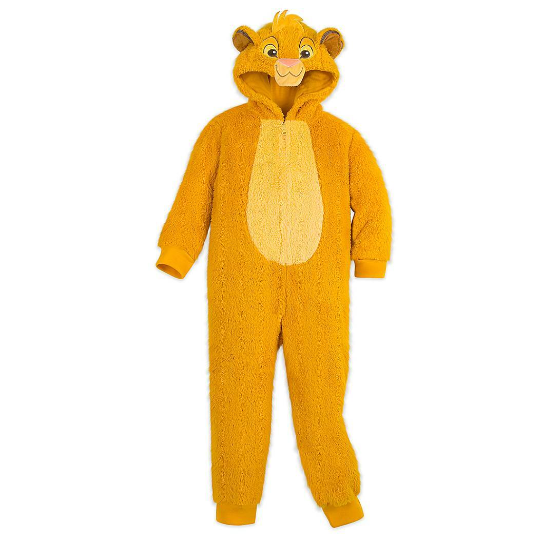 Disney Store Simba Costume Pajama Romper Jumpsuit Bodysuit Kids