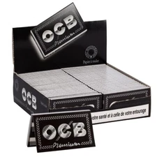 OCB Rolling Papers King Size  Black * 20 units Free Shipping + free lighter
