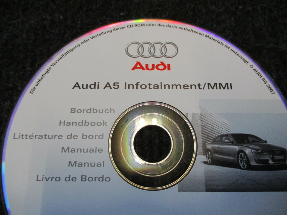 CD ROM Infotainment MMI Bordbuch D GB F AUDI A5 Bedienungsanleitung 28256283588 - Bild 3 von 4