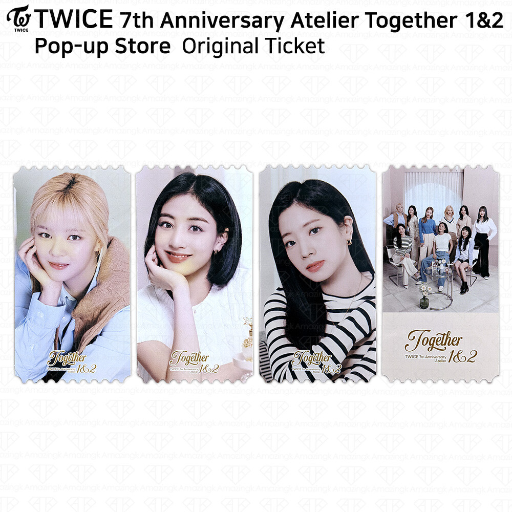 TWICE 7th Anniversary Atelier Together 1and2 Pop Up Store Original 