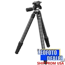 Leofoto SA-324CX+MH-40X Arca Clamp Outdoors Tripod with Dynamic Ball Head Set