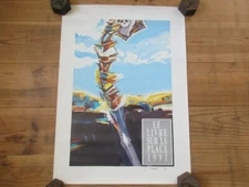 ORIGINAL 1991 HURET SIGNED 51X71 NANCY PLACE STAN BOOK POSTER ON THE SQUARE 