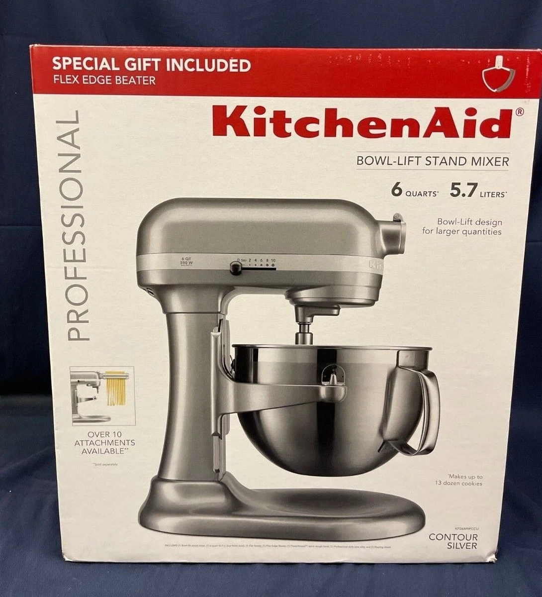 KitchenAid Pro 600 6-qt Bowl Lift Stand Mixer with Flex Edge 