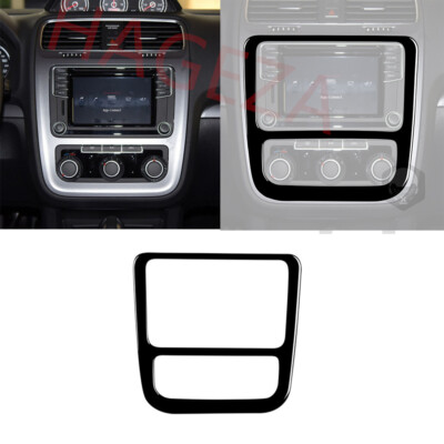 For Volkswagen Scirocco 2009-2016 Gloss Black Navigation Screen CD AC Panel Trim