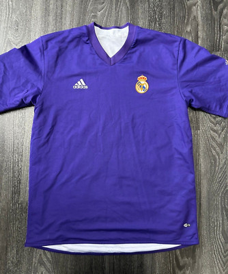 Original Authentic Adidas Real Madrid 2002 Reversible Shirt ROBERTO CARLOS 2