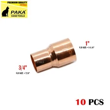 (10 PCS) 1" x 3/4" Coupling Reducer C x C COPPER PIPE FITTING