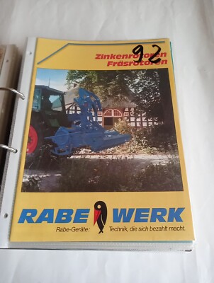 Tractor brochure, agricultural machinery brochure, No. 92 other brochures listed