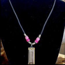 Hohner 38N Mini Harmonica Necklace Chrome Key NEW