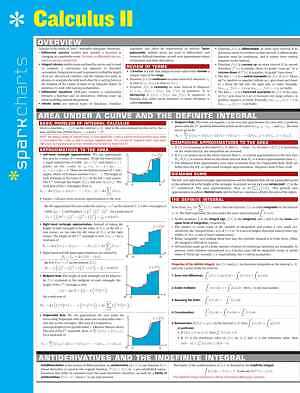 Calculus II SparkCharts (Volume - Flexibound, by SparkNotes; SparkNotes - Good