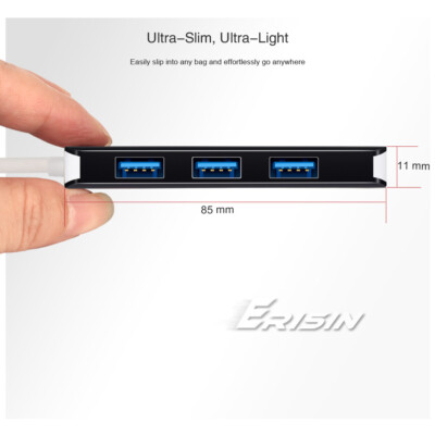 Hohe Geschwindigkeit 4-Anschluss USB 3.0 USB Hub Splitter Erweiterungs Expander