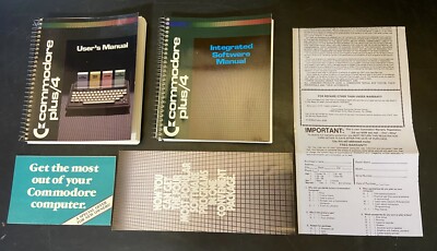 Vintage Commodore Plus/4 Books ~ Users Manual & Integrated Software Manual