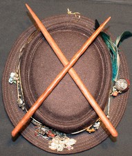 Sorcery Staff ~ Chopsticks ~ Drumsticks ~ 2 Wood Magic Wands ~ Fantasy Cosplay