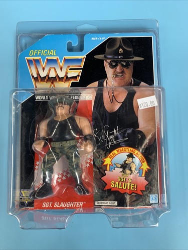 WWE/WWF Hasbro MOC Sgt Slaughter Wrestling Action ...