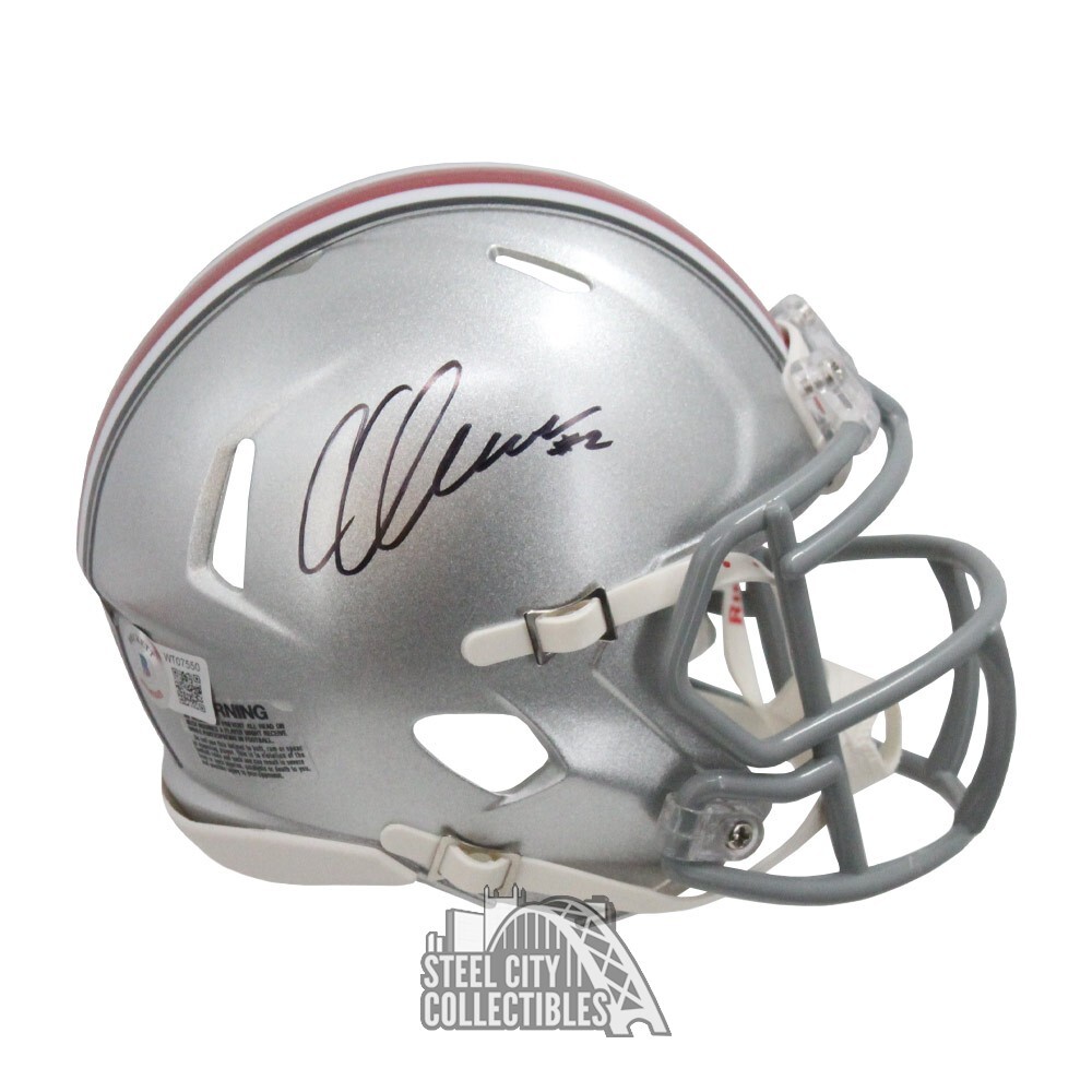 Chris Olave Autographed Signed Ohio State Speed Mini Football Helmet - BAS 