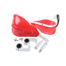 Red Brush Hand Guards Handguard 7/8" 22mm Universal Motorcycle Handlebar