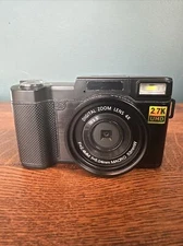 30MP Digital Camera 180° Rotation 3 Inch LCD Display Camcorder 2.7K Uhd