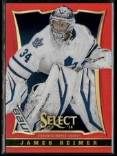 2013-14 Panini Select #42 James Reimer Prizms Red Toronto Fall Expo #/35