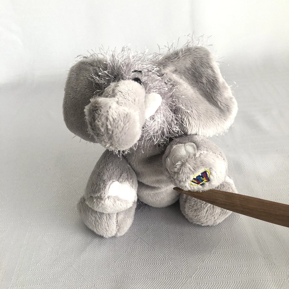 2 Ganz Webkinz Elephant Virtual Pet Plush Stuffed Animal No Code HM 458 HM 007 - Image 3 of 4