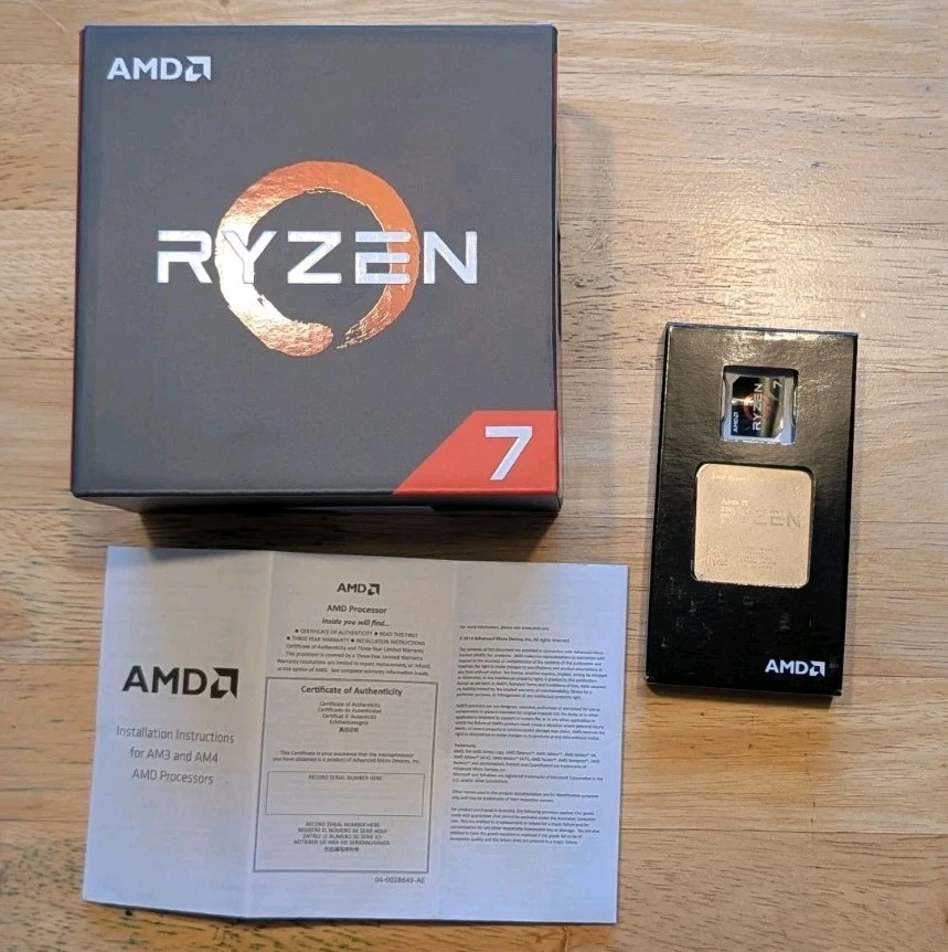 Socket AM4 Computer AMD Ryzen 7 1700X Processor Model Processors