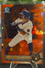 2022 Bowman Chrome Orange Sapphire Prospects Sal Frelick #BCP-250 Orange /75 