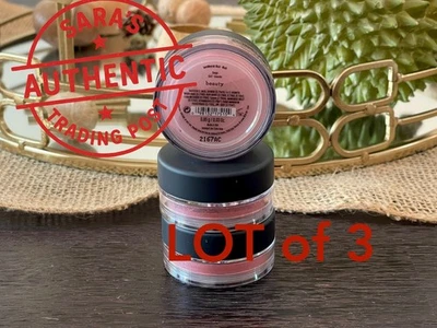 Lot of 3 BareMinerals Loose Mineral Powder BLUSH in BEAUTY .03oz/0.85g Sealed+🎁