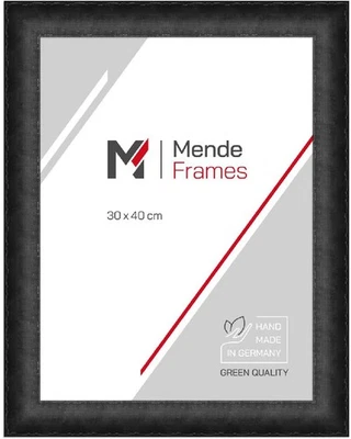 MendeFrames Holzrahmen H620 Antik schwarz 20x20 cm mit Klarglas - Bild 1 von 4