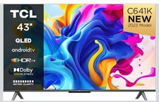 TCL 43C641K 43-inch QLED Television, 4K Ultra HD