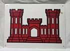 Vintage Porcelain Metal Sign Army Corp Of Engineers