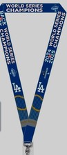 4 World Series Champions 2025 Los Angeles Dodgers 1" Lanyard Back 2 Back