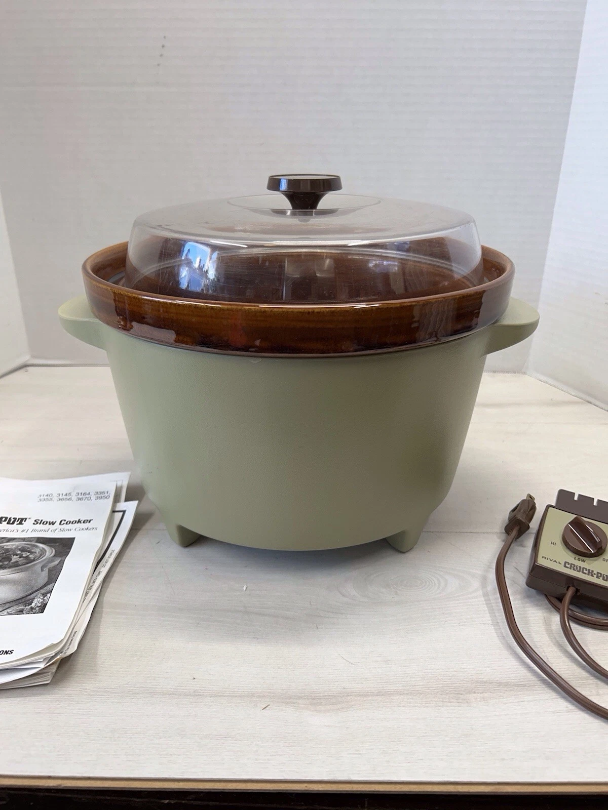 Vintage Rival Crock Pot 5QT Slow Cooker Tested Working