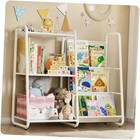 New ListingBook Shelf for Kids Rooms Kids Bookshelf and Organizer, Montessori 3 Tier White