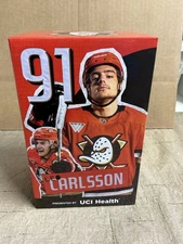 Leo Carlsson SWITCHABLE CLOTH JERSEY 2025 Anaheim Ducks Bobblehead SGA
