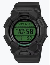 CASIO G-SHOCK BLACK AND ELECTRO GREEN